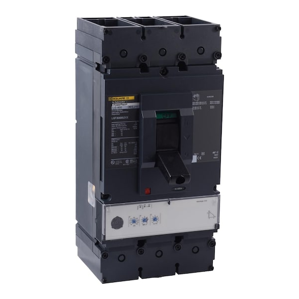 Square D Molded Case Circuit Breaker, LGF Series, 400A, 3 Pole, 600V AC, 65kA at 240V AC - LGF36400U31X