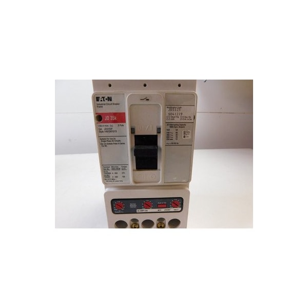 Eaton Molded Case Breakers MCCBs JD 3P 125A 480V 50/60Hz 3Ph J Frame - JD3125