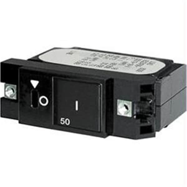 Blue Sea Systems Blue Sea Single Pole Small Case Slot Reset Rocker Circuit Breaker - 50 Amp - 7433
