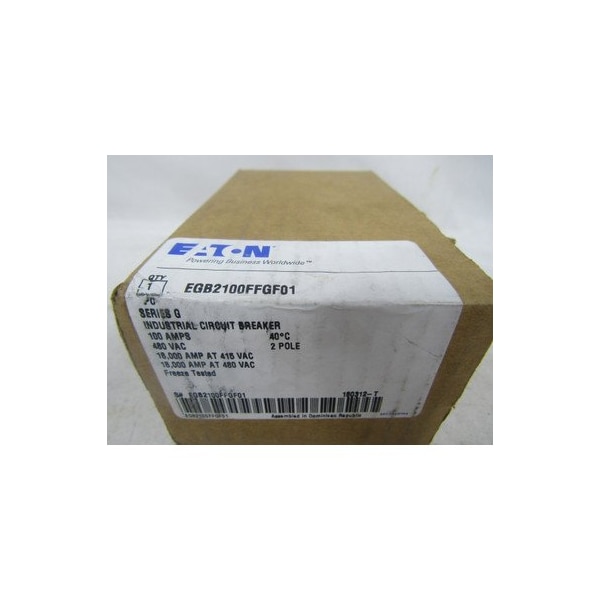 Eaton Molded Case Breakers MCCBs EGB 2P 100A 480V 50/60Hz 2Ph EG Frame Freeze Tested - EGB2100FFGF01