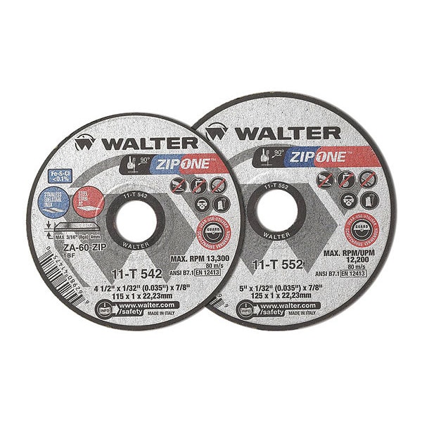 Rueda de corte Walter Surface Technologies, T27 6"x1/32"x7/8" - 11T662