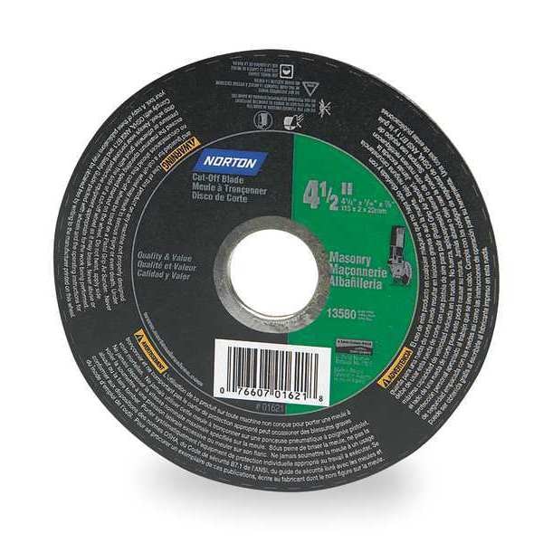 Rueda de corte Norton Abrasives, 57A364-TB25N, 7"x.062"x5/8" - 66252922673