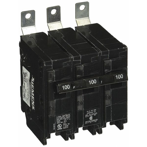 Siemens Miniature Circuit Breaker, BL Series, 100A, 3 Pole, 240V AC, 10kA at 240V AC - B3100