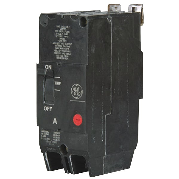 Ge Molded Case Circuit Breaker, TEYF Series, 15A, 2 Pole, 277/480V AC, 18kA at 277/480V AC - TEYF215