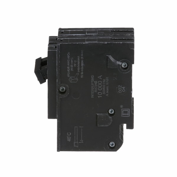 Square D Miniature Circuit Breaker, HOM Series, 100A, 2 Pole, 120/240V AC, 10kA - HOM2100CP