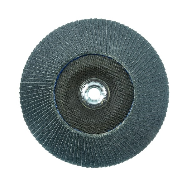 Weiler 7" Disco de Aletas Abrasivas Tiger Paw, Cónico (TY29), 80Z, 5/8"-11 UNC - 51148
