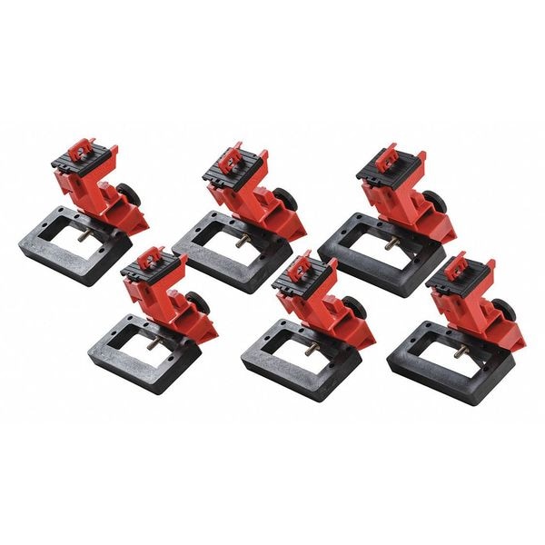 Brady Oversized Breaker Lockout, Circuit Breaker with Standard Nylon Cable Ties, 480/600V AC, 1 Poles - 148685
