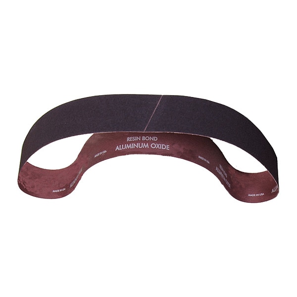 Bandas de lija Norton Abrasives, Recubierta, 2 pulgadas de ancho, 48 pulgadas de largo, 36 granos, Extra Grueso, Óxido de Aluminio, R228 Metalite, Café - 78072721255