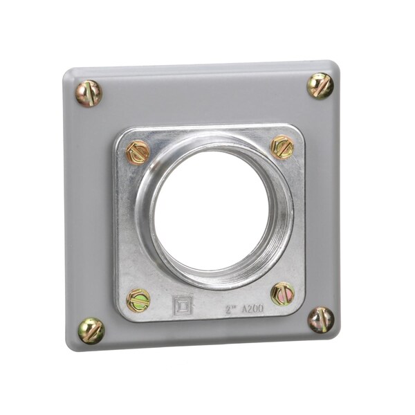 Square D Meter pak accessory, hub, 2.00in wire size, Series A L, rainproof, 4.63in - A200L
