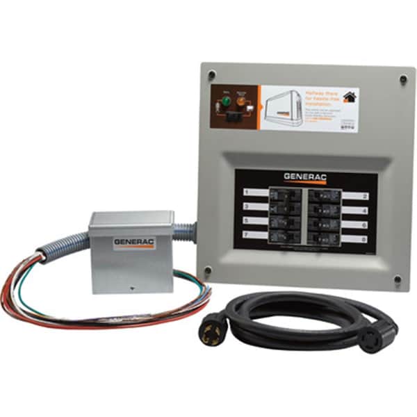 Generac HomeLink Upgradeable 30 Amp Manual Transfer Switch with Aluminum Power Inlet Box - 48469