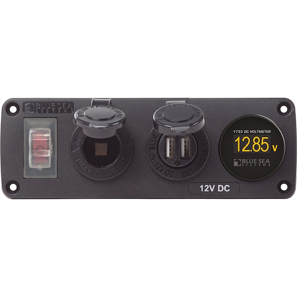 Blue Sea Systems Water Resistant Circuit Breaker, 12V DC, 15A - 4366