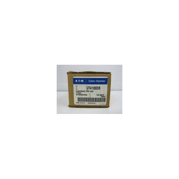 Eaton Trip Units JT 4P 100A 600V 50/60Hz - JT410033