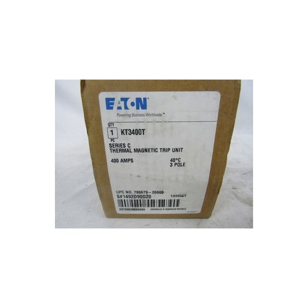 Eaton Trip Units 3P 400A 600V - KT3400T