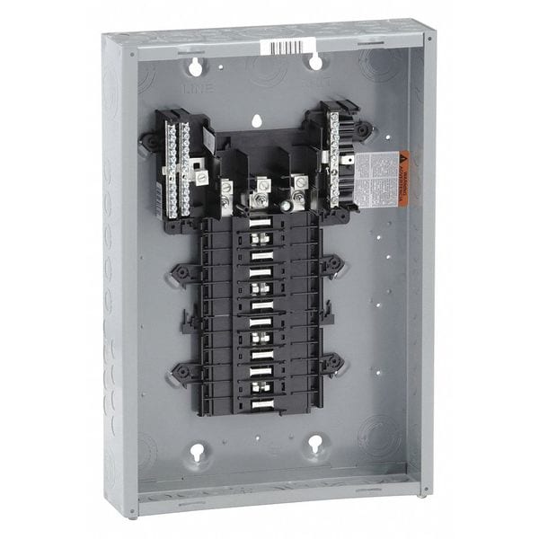 Square D Load Center, 24 Spaces, 125A Amps, 120/240V AC - QO324L125G