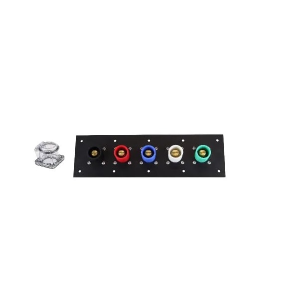 Power Assemblies Male Cam Panel 400A 120/208V 3-Phase 90 Degree w/ Clear Snap Backs, Double Set Screw - PNL-04AL9DMCS-4