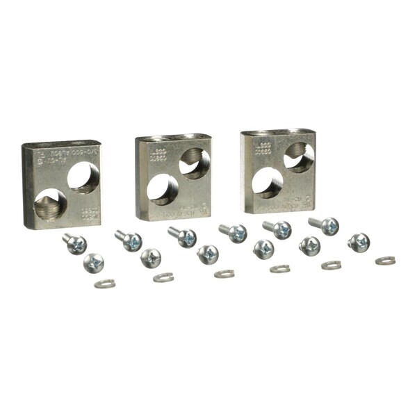 Square D MP Meter Pak, lug kit, consists of three lugs, two 3/0 AWG to 500 kcmil - MMLK500