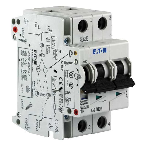 Eaton Auxiliary Contact, FAZ Circuit Breakers Use With, 250V AC, 2A - FAZ-XHIN11