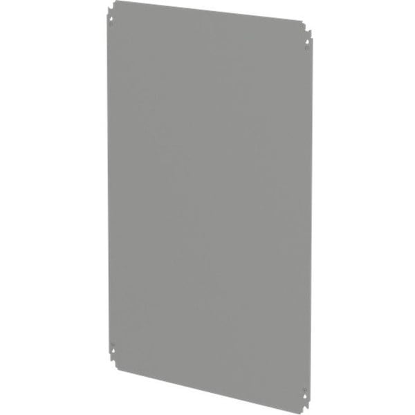 Schneider Electric Plain mounting plate H800xW600mm made of galvanised sheet steel - NSYMM86