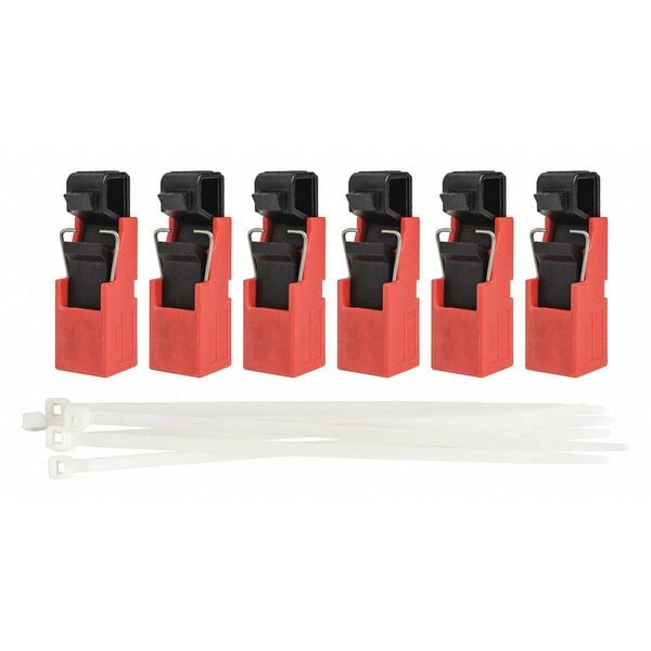 Brady Circuit Breaker Lockout Rail, Circuit Breaker with Standard Nylon Cable Ties, 120/277V AC, 1 Poles - 148688