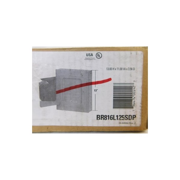 Eaton Loadcenters and Panelboards BR 1P 125A 240V - BR816L125SDP