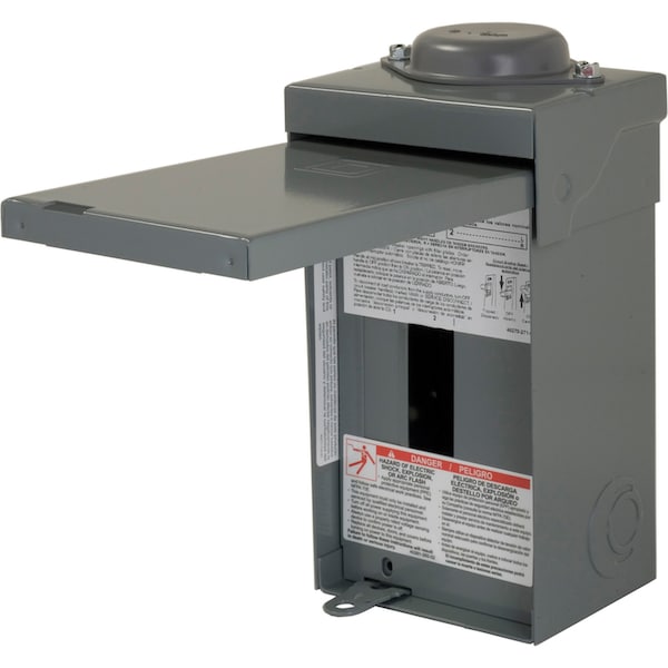 Square D Load Center, 2 Spaces, 70A, 120/240V AC, 1 Phase - HOM24L70RBCP