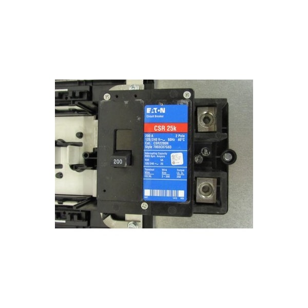 Eaton Loadcenters and Panelboards BR 1P 200A 240V 50/60Hz 1Ph 3Wire 40Cir 20Sp NEMA 1 - BRP20B200