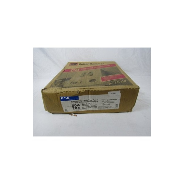 Eaton Loadcenters and Panelboards CH 60A 120V 50/60Hz 1Ph 3Wire 6Cir 6Sp NEMA 1 - CH6EGEN2060
