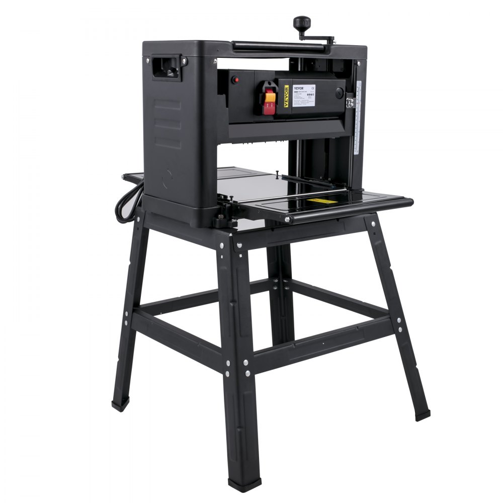 VEVOR Benchtop Planer, 13" Thickness Planer, 1800W 8000RPM Woodworking Planer, 6m/min Planing Speed W/ Iron Stand Dust Exhaust - YBJYCMC13GB9TLXZXV1