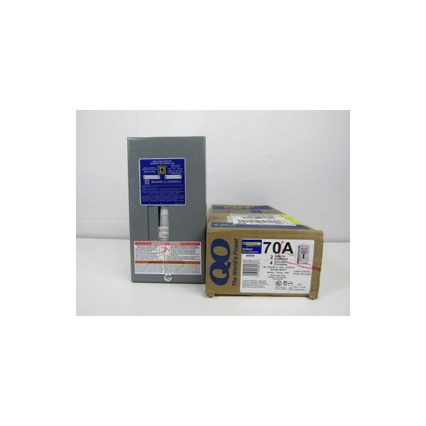 Square D Loadcenters and Panelboards QO 70A 240V 50/60Hz 1Ph 3Wire 4Cir 2Sp  NEMA 1 - QO24L70SCP