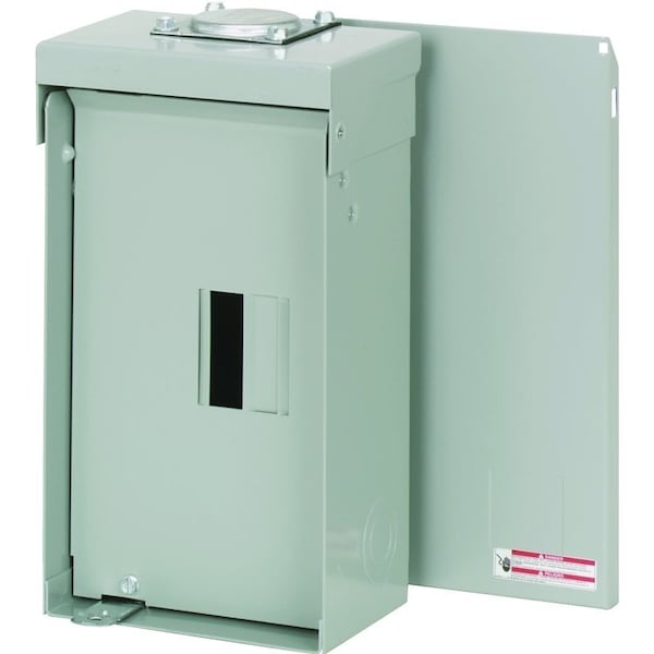 Eaton Cutler-Hammer Load Center, BR, 2 Spaces, 100A, 120/240V AC, Main Lug, 1 Phase - BR2L125RP
