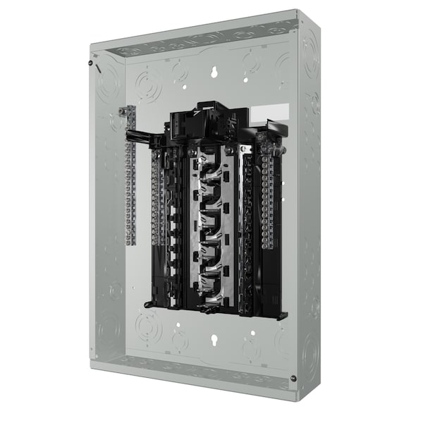 Siemens Combination Circuit Breaker Panel, SN, 20 Spaces, 100A, 120/240V AC, Main Circuit Breaker, 1 Phase - SN2040B1100