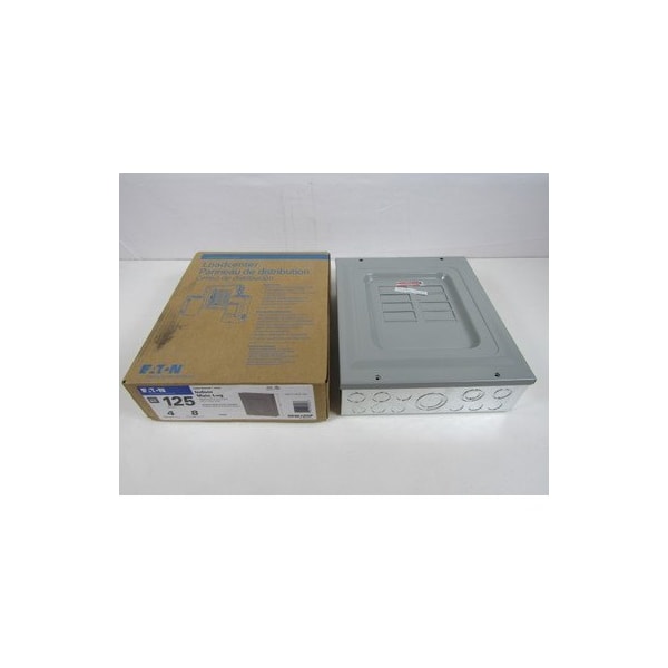 Eaton Loadcenters and Panelboards BR 8P 125A 240V 50/60Hz 1Ph 3Wire 8Cir 4Sp  NEMA 1 - BR48L125SP