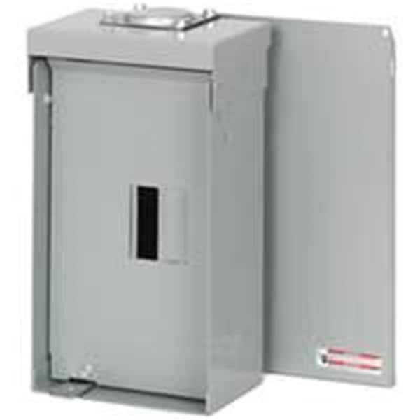 Soundwave 125A Enclosed Main Lug Panel - Gray - 2 Spaces 4 Poles - SO3673438
