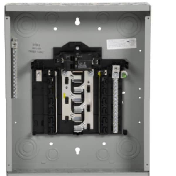 Plugit 100-A 12-Spaces 24-Circuit Main Breaker Plug-On Neutral Load Center - PL3978881