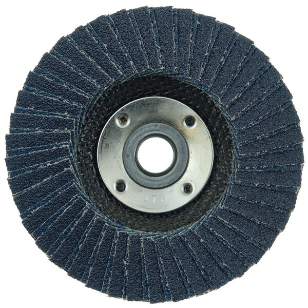 Weiler 4-1/2" Tiger X Disco de Aletas, Plano (TY27), Trasero Fenólico, 40Z, 5/8-11" - 51226