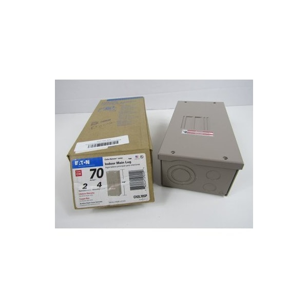 Eaton Loadcenters and Panelboards CH 70A 240V 50/60Hz 1Ph 3Wire 4Cir 2Sp  NEMA 1 - CH2L70SP
