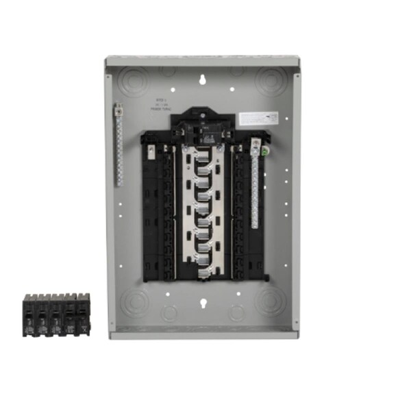 Plugit 100-A 20-Spaces 20-Circuit Main Breaker Plug-On Neutral Load Center - PL3986481