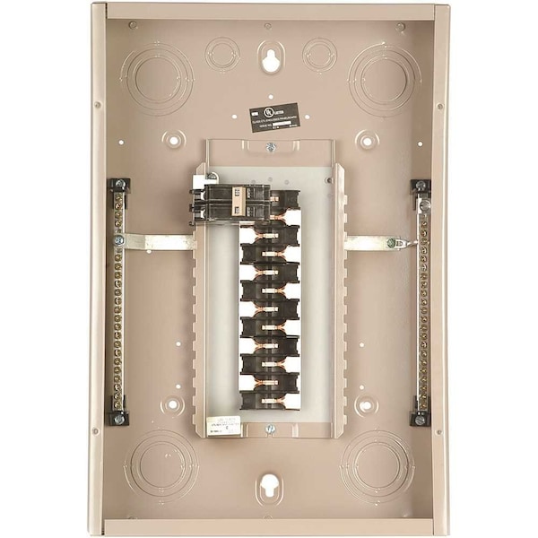 Eaton Circuit Breaker Enclosure, CHP, 22 Spaces, 100A, 120/240V AC, Main Circuit Breaker, 1 Phase - CHP22B100