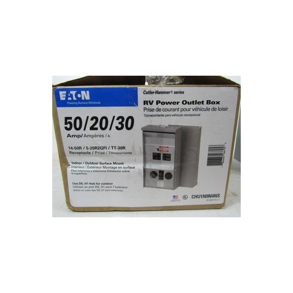 Eaton Loadcenters and Panelboards CH 50/20/30A 250V 50/60Hz 3Wire  NEMA 3R Unmetered - CHU1N9N4NS