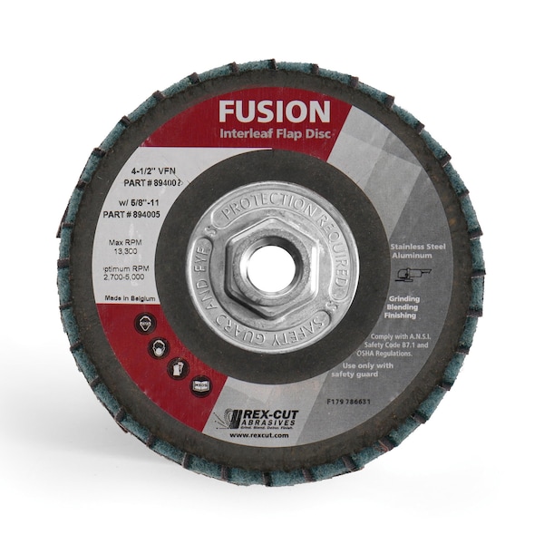 Disco de láminas Fusion de Rex Cut 4 1/2 X 5/8-11 T29 Muy Fino - 894005