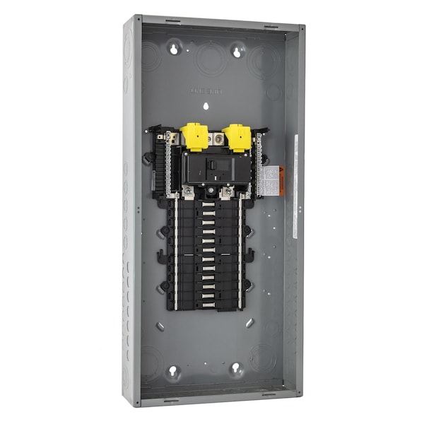 Square D Load Center, 24 Spaces, 200A Amps, 120/240V AC - QO124M200P