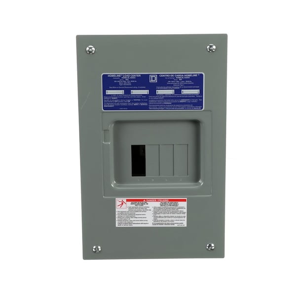 Square D Load Center, 4 Spaces, 125A Amps, 120/240V AC - HOM48L125GC