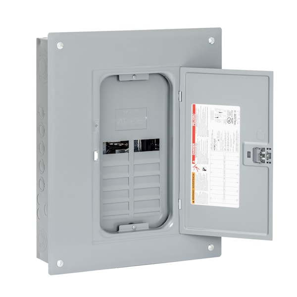 Square D Load Center, HOM, 12 Spaces, 125A, 120/240V AC, PoN Convertible Main Lug, 1 Phase - HOM1224L125PC