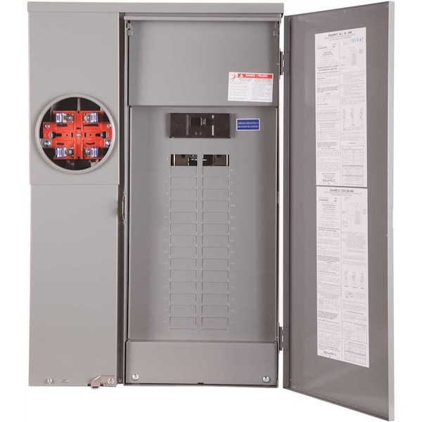 Square D Load Center, SC, 30 Spaces, 200A, Main Lug - SC3042M200PS