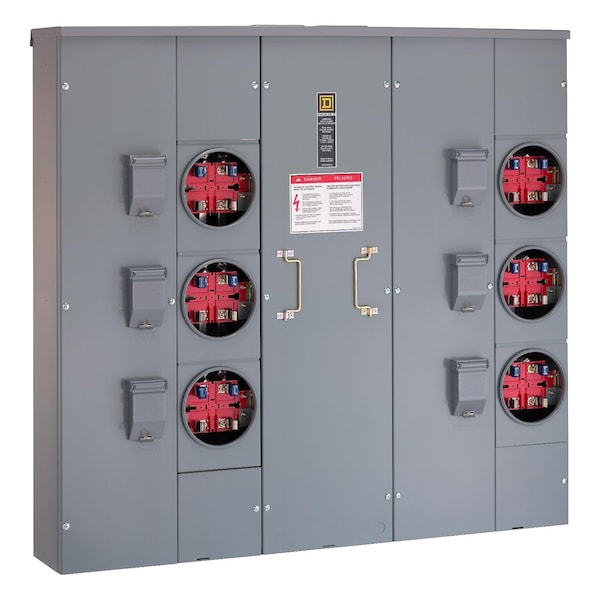 Square D Meter Main, MP, 120/240V AC, Main Lug, 1 Phase - MP86200