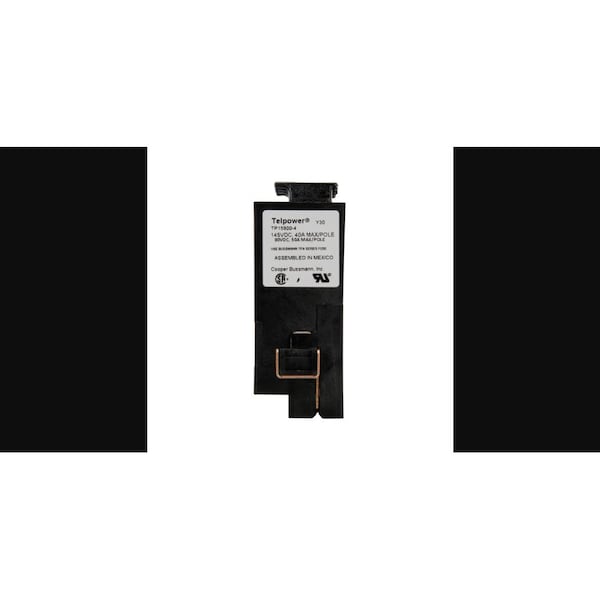 Eaton Bussmann Fused Pullout Disconnect, 39 to 50A Amp Range, 80V DC/145V DC Volt Rating, 4 Poles - TP15900-4