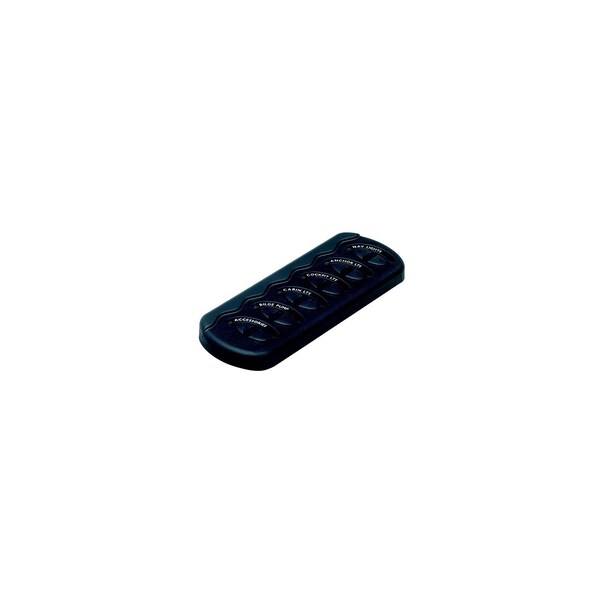 Marinco Contour Generation II Sprayproof Switch Panel w/ Fuses - Black - CG2-6W-F