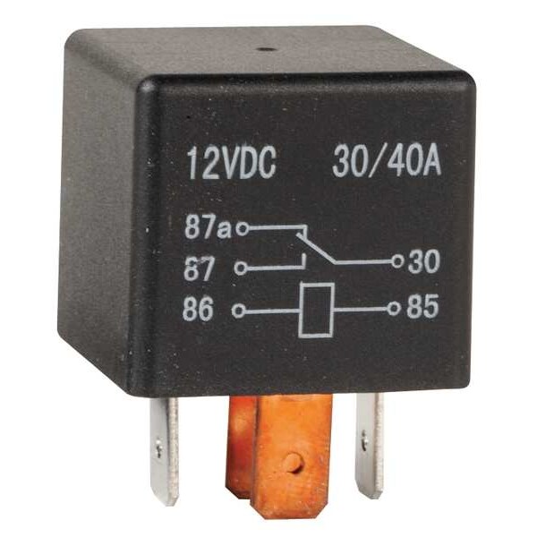 Zoro Select Mini Change Over Relay, SPDT, 20A, 12VDC - 5RLV0