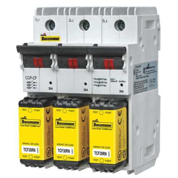 Eaton Bussmann Disconnect Switches, 0 to 30A Amp Range, 600V AC Volt Rating, 3 Poles, Box Lug - CCP2-3-30CF