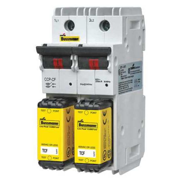 Eaton Bussmann Disconnect Switches, 61 to 100A Amp Range, 600V AC/125V DC Volt Rating, 2 Poles, Box Lug - CCP2-2-100CF